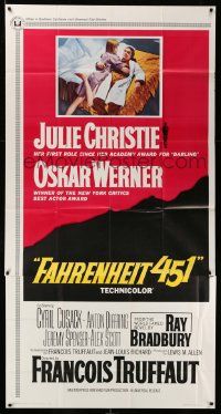 3p311 FAHRENHEIT 451 3sh '67 Francois Truffaut, Julie Christie, Oskar Werner, Ray Bradbury!