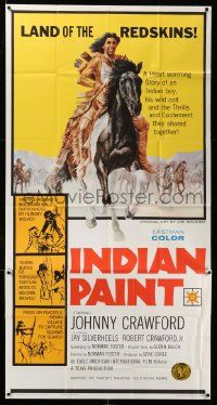 3p349 INDIAN PAINT 3sh '65 Jay Silverheels, Native American Johnny Crawford on horse as Nishko!