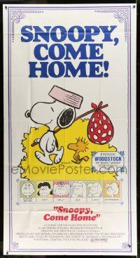 3p442 SNOOPY COME HOME 3sh '72 Peanuts, Charlie Brown, great Schulz art of Snoopy & Woodstock!