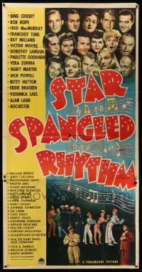 3p451 STAR SPANGLED RHYTHM 3sh '43 great images of all of Paramount's best 1940s stars!