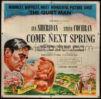 3p079 COME NEXT SPRING 6sh '56 art of Ann Sheridan & Steve Cochran in the warmest happiest picture!