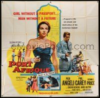 3p152 PORT AFRIQUE 6sh '56 art of super sexy Pier Angeli caught in the Casbah with gun!