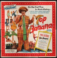 3p191 TOP BANANA 6sh '54 full-length wacky Phil Silvers & super sexy Judy Lynn in skimpy outfit!