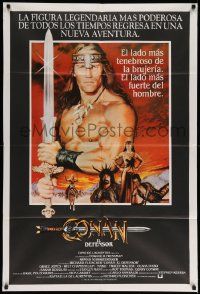 3p870 CONAN THE DESTROYER Argentinean '84 Arnold Schwarzenegger is the most powerful legend of all!