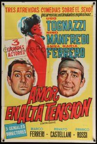 3p872 COUNTERSEX Argentinean '64 art of Nino Manfredi, Ugo Tognazzi & sexy naked woman!