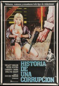 3p885 FIFTH COMMANDMENT Argentinean '78 Das Funfte Gebot, different art of sexy blonde undressing!
