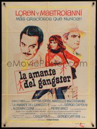 3p893 GUN MOLL Argentinean '75 La Pupa Del Gangster, Sophia Loren, Marcello Mastroianni!