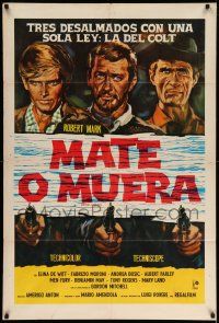 3p908 KILL OR BE KILLED Argentinean '66 Uccidi o Muori, cool spaghetti western artwork!