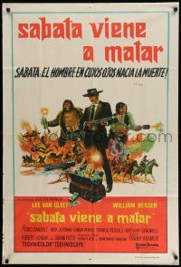3p959 SABATA Argentinean '70 Lee Van Cleef, the man with gunsight eyes comes to kill!