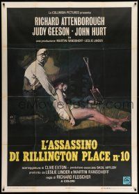 3p494 10 RILLINGTON PLACE Italian 1p '71 Attenborough, the story of the Christie sex-murders!
