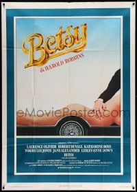 3p529 BETSY Italian 1p '77 what you dream Harold Robbins people do, sexy girl on car image!