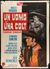 3p577 DAKOTA JOE Italian 1p '67 Claudio Undari, great spaghetti western art by Franco Fiorenzi!