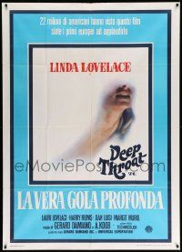 3p617 DEEP THROAT Italian 1p 1977 Linda Lovelace, Harry Reems & Jean Luisi!