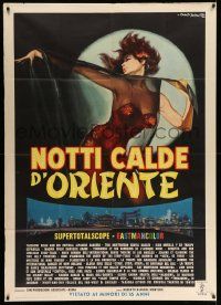 3p731 ORIENT BY NIGHT style B Italian 1p '62 Notti Calde d'Oriente, great sexy Rodolfo Gasparri art!