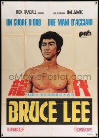 3p747 REAL BRUCE LEE Italian 1p '73 Hong Kong kung fu documentary, different art of the legend!