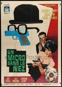 3p783 SPY WITH A COLD NOSE Italian 1p '67 different art of sexy Daliah Lavi & Laurence Harvey!