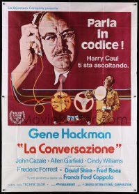 3p219 CONVERSATION Italian 2p '74 Gene Hackman is an invader of privacy, Francis Ford Coppola