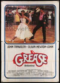 3p228 GREASE Italian 2p '78 John Travolta & Olivia Newton-John in a most classic musical!