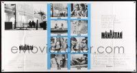 3p016 MANHATTAN English 1-stop poster '79 w/classic image of Woody Allen & Diane Keaton by bridge!