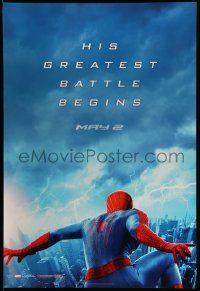 3r095 AMAZING SPIDER-MAN 2 teaser 1sh '14 Andrew Garfield, his greatest battle begins!
