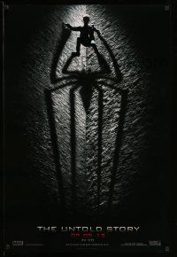 3r091 AMAZING SPIDER-MAN teaser DS 1sh '12 shadowy image of Andrew Garfield climbing wall!