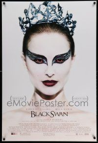 3r226 BLACK SWAN advance DS 1sh '10 wonderful image of ballet dancer Natalie Portman!