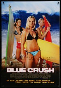 3r237 BLUE CRUSH DS 1sh '02 Michelle Rodriguez, Kate Bosworth & Sanoe Lakein in bikinis!