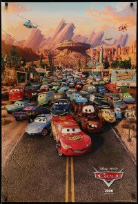 3r307 CARS int'l advance DS 1sh '06 Walt Disney Pixar animated automobile racing, great cast image!