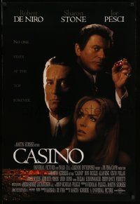 3r308 CASINO 1sh '95 Martin Scorsese, Robert De Niro & Sharon Stone, Joe Pesci, cast image!