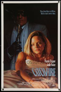3r312 CATCHFIRE 1sh '90 Dennis Hopper, Jodie Foster, they hired him to kill her!