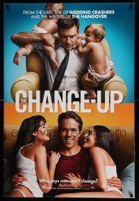 3r322 CHANGE-UP teaser DS 1sh '11 Jason Bateman with babies and Ryan Reynolds with babes!