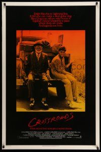 3r396 CROSSROADS 1sh '86 Walter Hill, Ralph Macchio, Joe Seneca, blues!