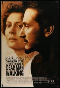 3r435 DEAD MAN WALKING DS 1sh '95 great close-up images of Best Actress Susan Sarandon, Sean Penn!