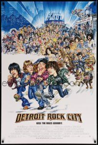 3r458 DETROIT ROCK CITY 1sh '99 KISS, great wacky retro caricature art by Phil Roberts!
