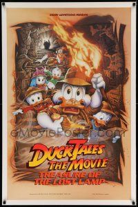 3r510 DUCKTALES: THE MOVIE DS 1sh '90 Walt Disney, Scrooge McDuck, cool adventure art by Drew!