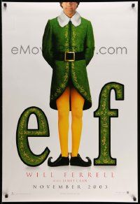 3r528 ELF teaser DS 1sh '03 Jon Favreau directed, James Caan & Will Ferrell in Christmas comedy!