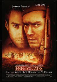 3r545 ENEMY AT THE GATES February advance DS 1sh '01 Jude Law, Joseph Fiennes, Ed Harris, WWII!