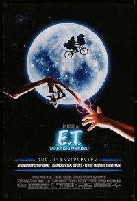 3r514 E.T. THE EXTRA TERRESTRIAL DS 1sh R02 Drew Barrymore, Steven Spielberg, bike over the moon
