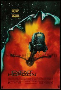 3r566 EVENT HORIZON int'l DS 1sh '97 Laurence Fishburne, Sam Neill, screaming head in space!