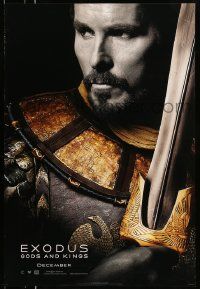 3r574 EXODUS: GODS & KINGS style B teaser DS 1sh '14 close-up of Christian Bale as Moses!