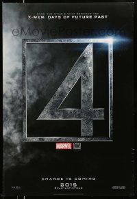 3r596 FANTASTIC FOUR style A teaser DS 1sh '15 Marvel, Miles Teller, Kate Mara, change is coming!