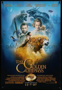 3r719 GOLDEN COMPASS advance DS 1sh '07 Kidman, Craig, Richards, credits at bottom design!