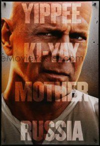 3r730 GOOD DAY TO DIE HARD style A teaser DS 1sh '13 Bruce Willis, yippe ki-yay mother Russia