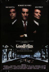 3r737 GOODFELLAS DS 1sh '90 Robert De Niro, Joe Pesci, Ray Liotta, Martin Scorsese classic