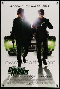 3r754 GREEN HORNET IMAX advance DS 1sh '11 Seth Rogen, Cameron Diaz, cool image of car!