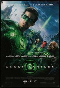3r757 GREEN LANTERN advance DS 1sh '11 Blake Lively, Ryan Reynolds in the title role!