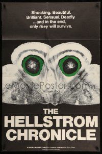 3r818 HELLSTROM CHRONICLE int'l 1sh '71 cool huge moth close up image, only THEY will survive!