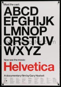 3r819 HELVETICA 1sh '07 Gary Hustwit's typography documentary, Neville Brody, Matthew Carter!
