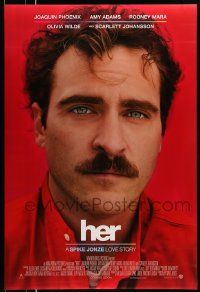 3r820 HER advance DS 1sh '13 image of depressed Joaquin Phoenix in Spike Jonze love story!