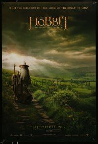 3r831 HOBBIT: AN UNEXPECTED JOURNEY teaser DS 1sh '12 cool image of Ian McKellen as Gandalf!